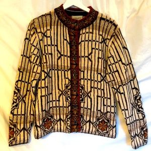 Intiwara Alpaca Cardigan Sweater NWT Size Small
